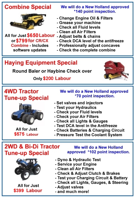 Ag Service Specials
