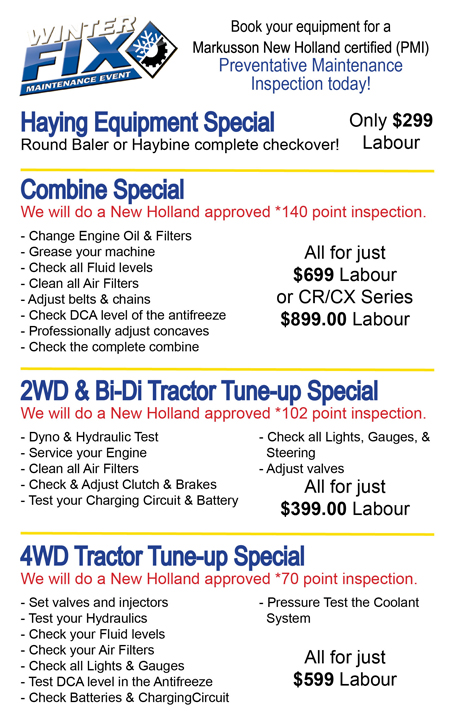 Ag Service Specials