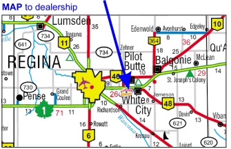 Map to Markusson New Holland